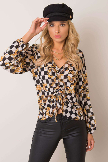 Must-ekru pluus Blaire