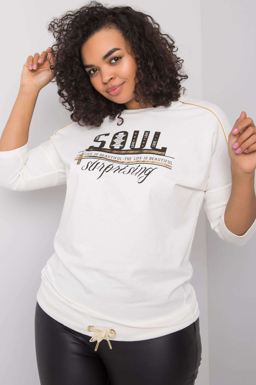 Ecru pluus kirjaga Marilia