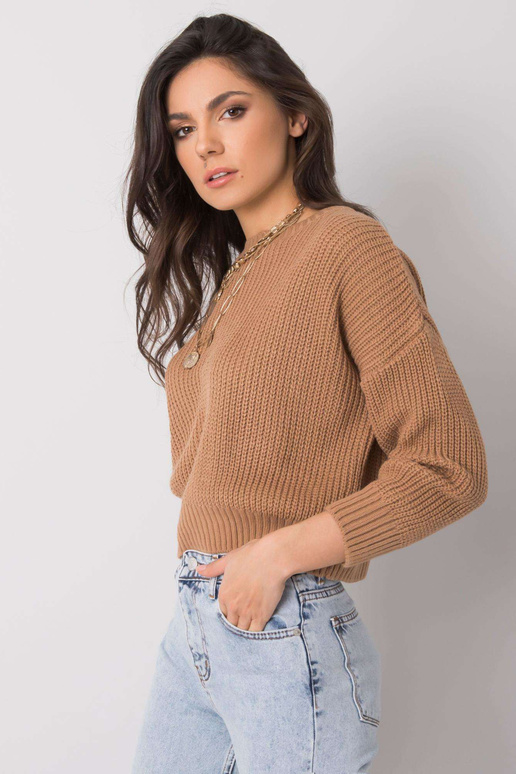 Pruun klassikaline kampsun Claudette...