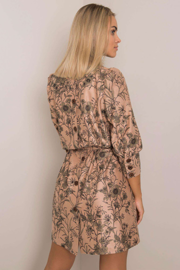 Beež ja roheline kleit Alissia