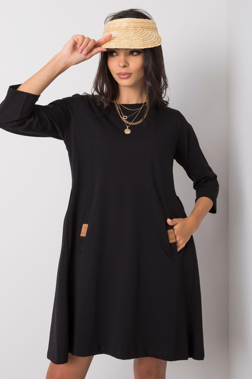 Naiste must Dalenne puuvillane kleit