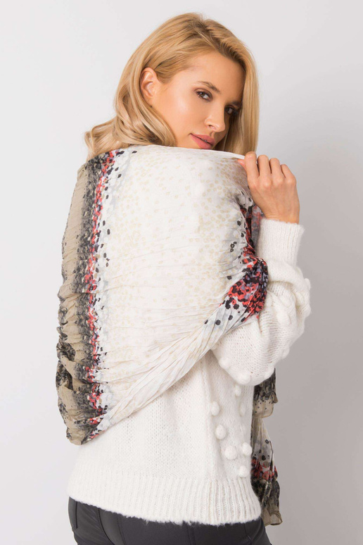 Khaki-punase mustriga sall