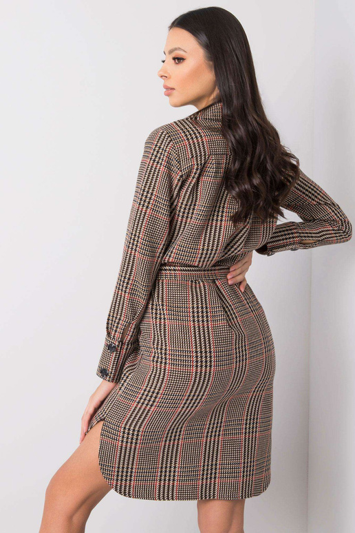 Pruun ja punane Martita kleit