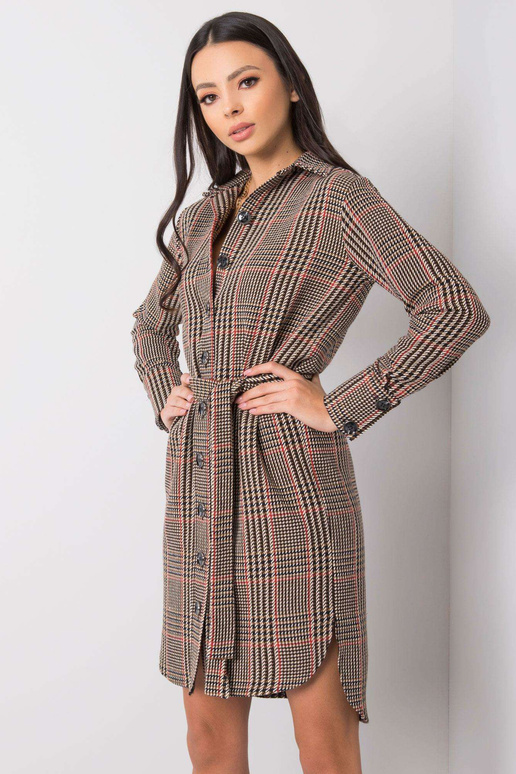 Pruun ja punane Martita kleit