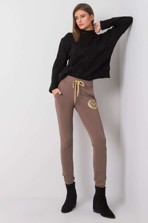 Helepruunid dressipüksid Stiilsed