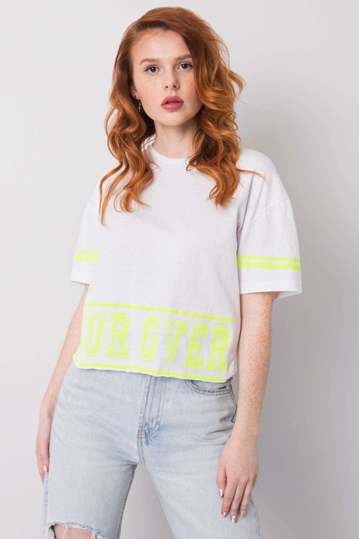 Valge puuvillane T-särk Shelby Valge puuvillane T-särk Shelby