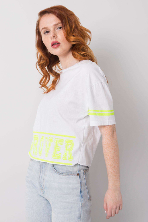 Valge puuvillane T-särk Shelby Valge puuvillane T-särk Shelby