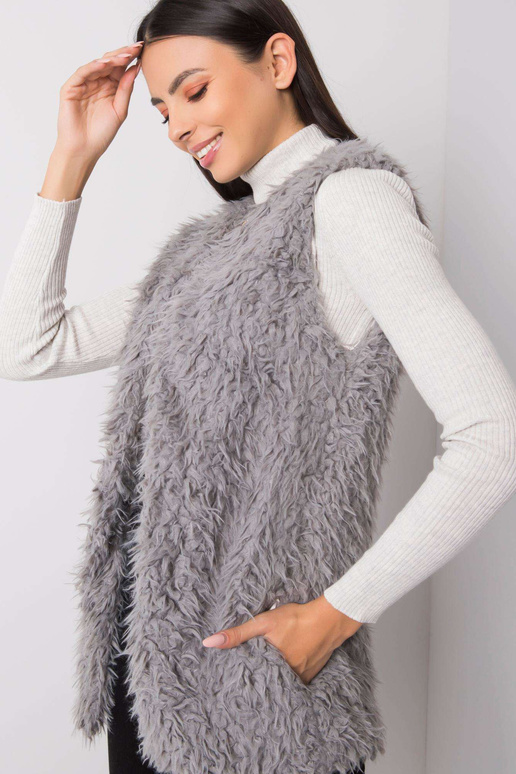 Tumehall Sybille karusnahast vest