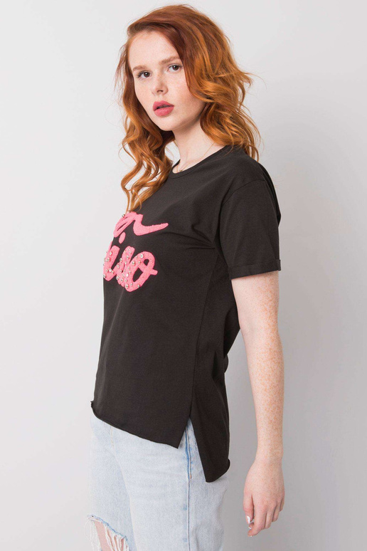 Must T-särk Eriniga Must T-särk Eriniga