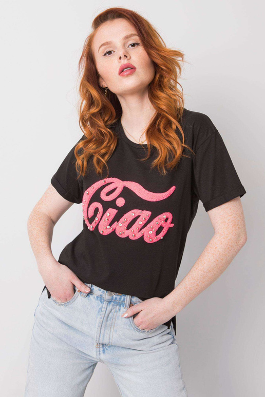 Must T-särk Eriniga Must T-särk Eriniga