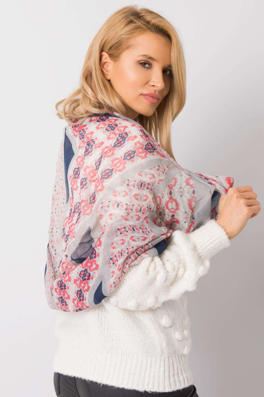 Hallikas-roosa mustritega sall