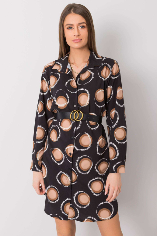 Must ja pruun Farro kleit