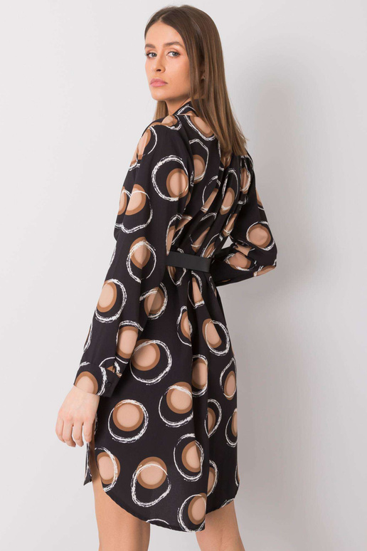 Must ja pruun Farro kleit