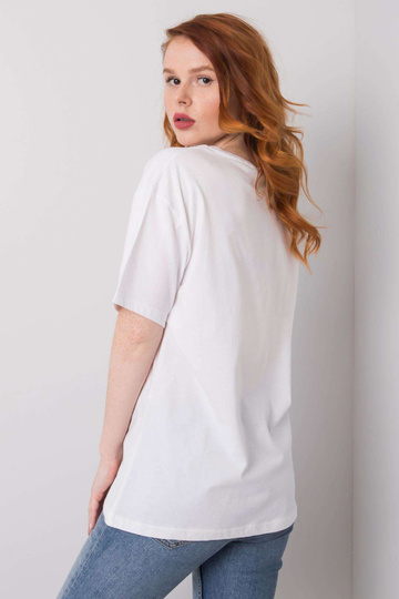 Valge Leslie puuvillane T-särk 2