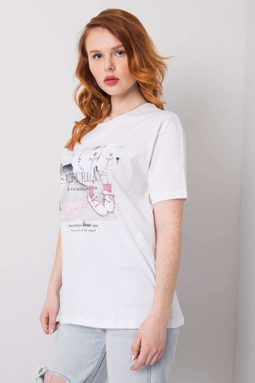 Valge Sierra aplikatsioonidega t-särk Valge Sierra aplikatsioonidega t-särk