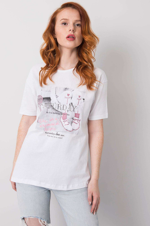 Valge Sierra aplikatsioonidega t-särk Valge Sierra aplikatsioonidega t-särk