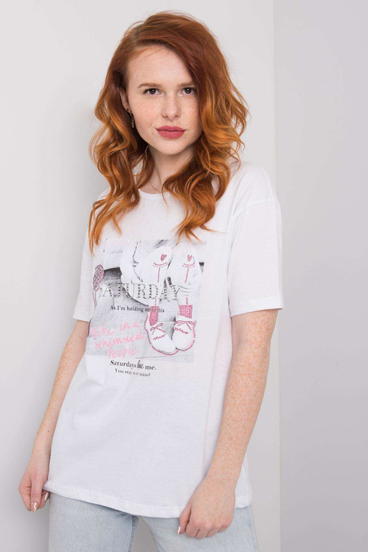 Valge Sierra aplikatsioonidega t-särk Valge Sierra aplikatsioonidega t-särk