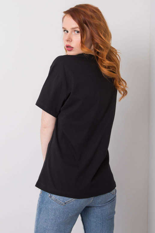 Must Leslie puuvillane T-särk