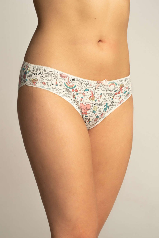 3-pakendis puuvillased mustriga...