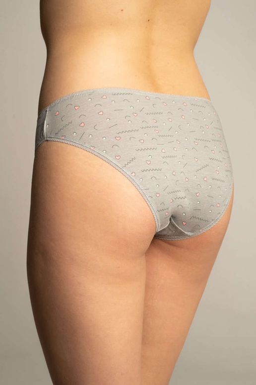 3-pakendis puuvillased mustriga...