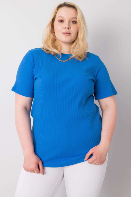 Tumesinise triibuga pluus pluss...