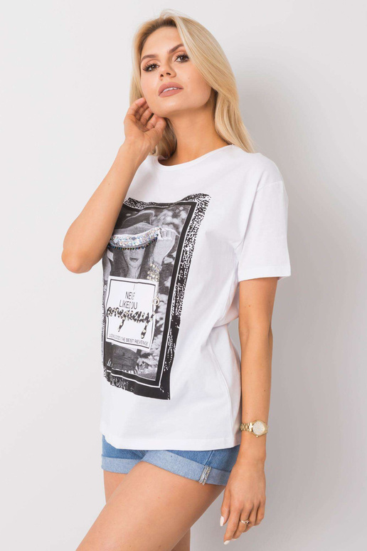 Valge Alessia T-särk Valge Alessia T-särk