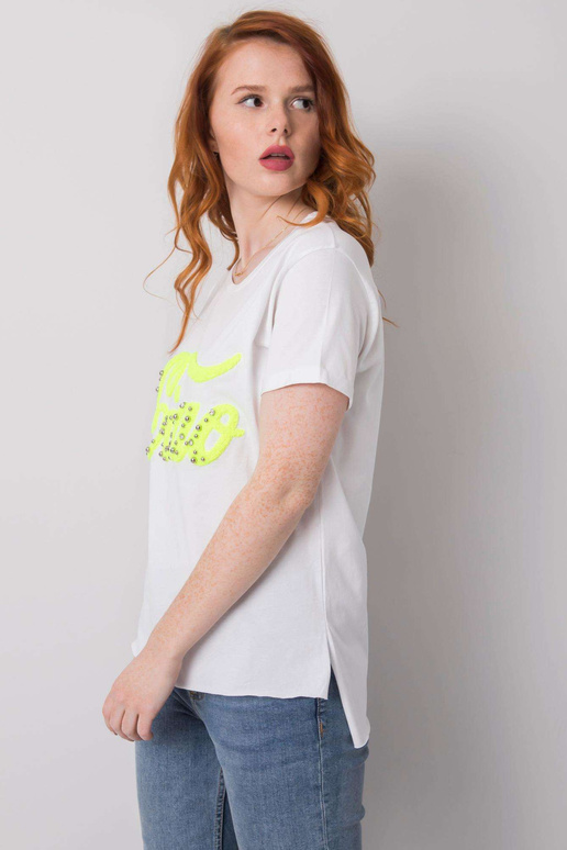 Valge Erini aplikatsiooniga T-särk