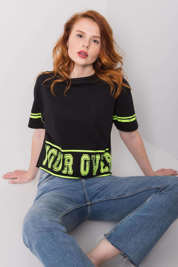 Must puuvillane Shelby T-särk 2