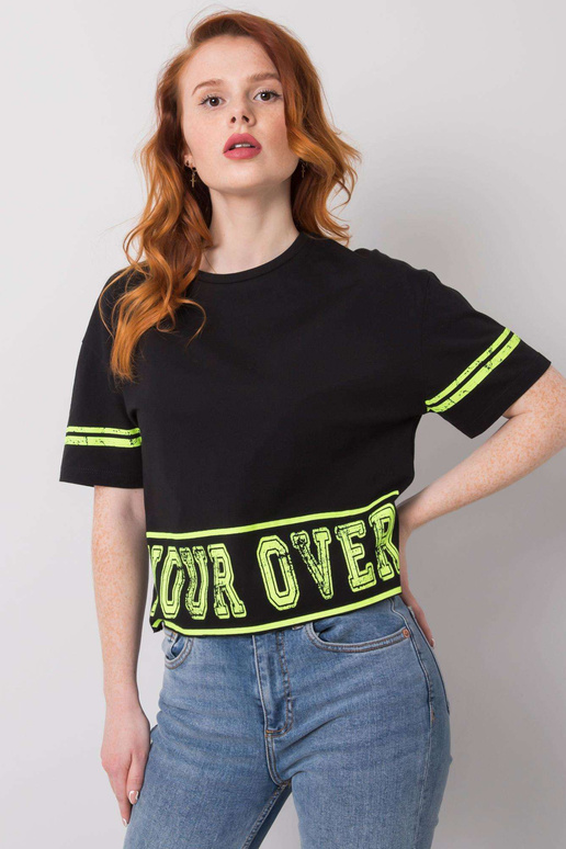 Must puuvillane Shelby T-särk Must puuvillane Shelby T-särk