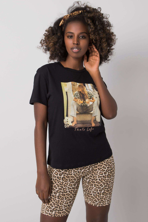 Antonia naiste must T-särk Antonia naiste must T-särk