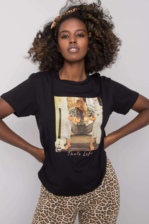 Antonia naiste must T-särk Antonia naiste must T-särk