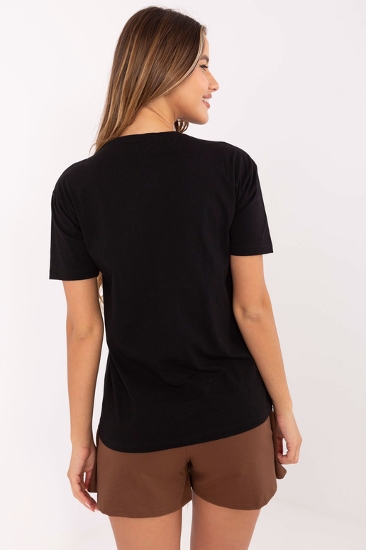 Must Xanthe aplikatsioonidega T-särk Must Xanthe aplikatsioonidega T-särk