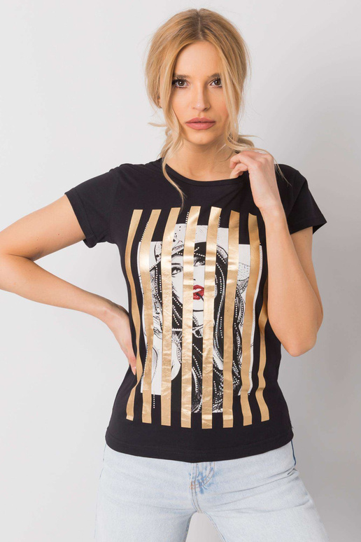 Must Valentina T-särk Must Valentina T-särk