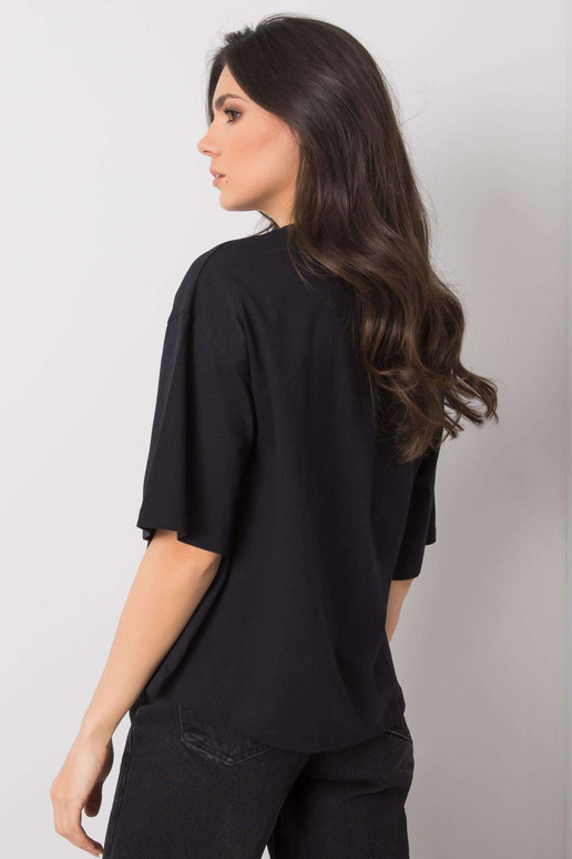 Must naiste T-särk Morrise trükiga Must naiste T-särk Morrise trükiga