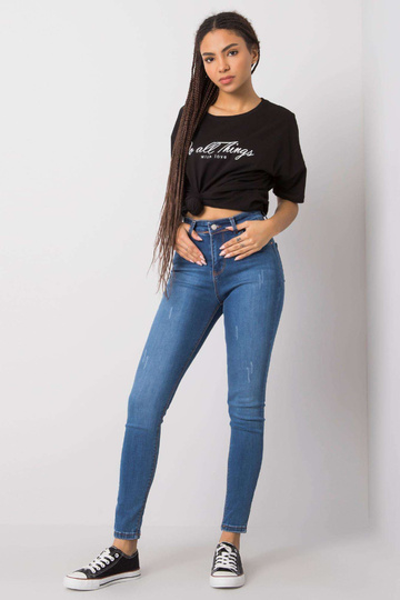 Sinised kitsad teksapüksid...