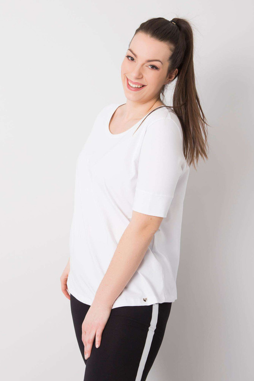 Valge põhisuuruses T-särk Missy Valge põhisuuruses T-särk Missy