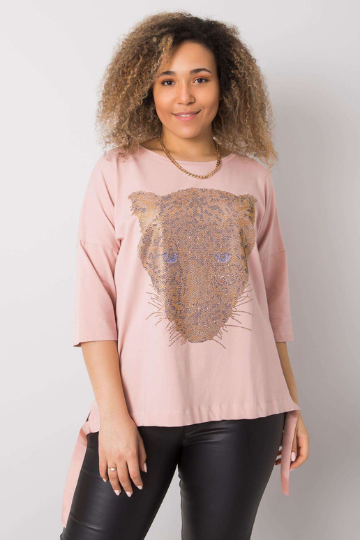 Dirty-roosa pluss suuruses pluus...