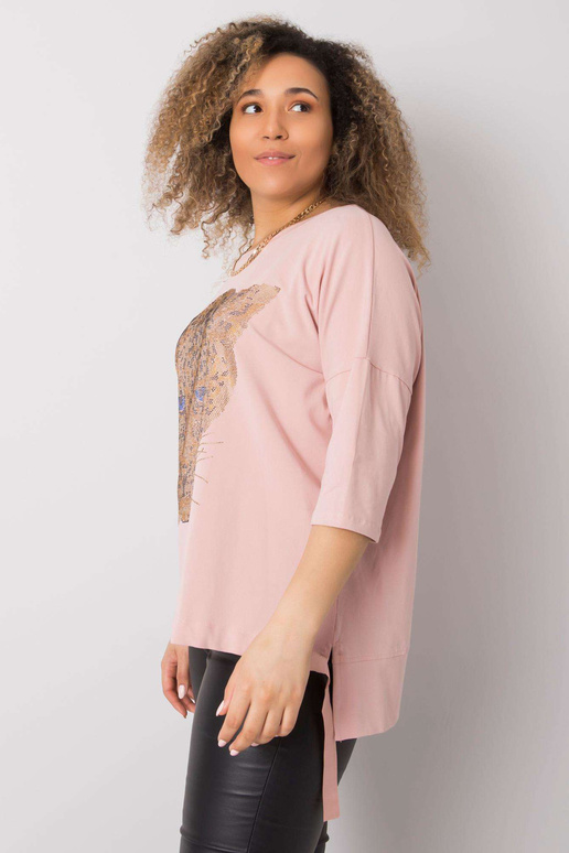 Dirty-roosa pluss suuruses pluus...