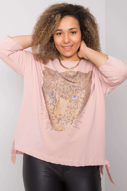 Dirty-roosa pluss suuruses pluus...