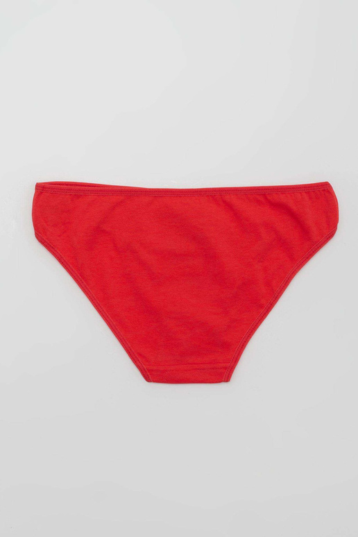 Punased puuvillased naiste aluspüksid