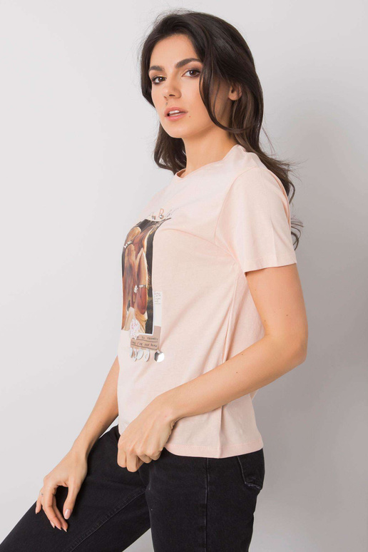 Lõhe T-särk Rosalie aplikatsiooniga Lõhe T-särk Rosalie aplikatsiooniga