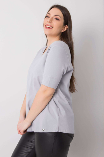 Helendav Plus Size puuvillane T-särk Missy 2