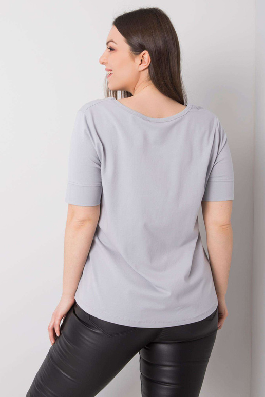 Helendav Plus Size puuvillane T-särk Missy