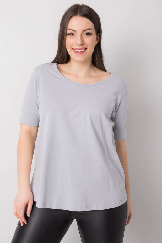 Helendav Plus Size puuvillane T-särk Missy