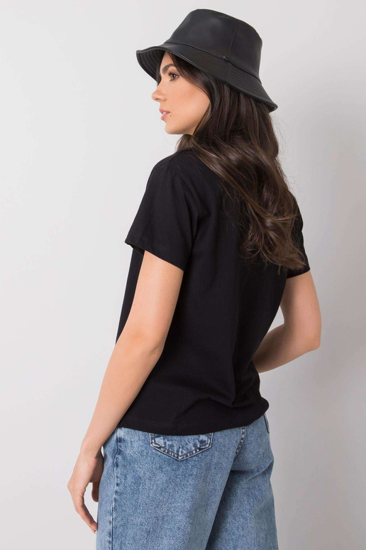 Must Trissa trükiga T-särk Must Trissa trükiga T-särk