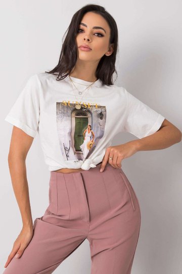 Valge Gaelle trükiga T-särk 2