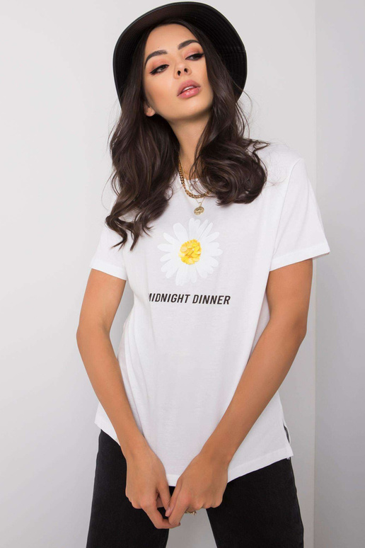 Valge Betsy aplikatsiooniga T-särk Valge Betsy aplikatsiooniga T-särk