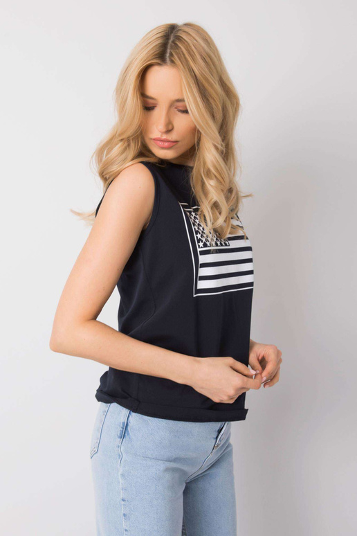 Meresinine topp trükiga Petra RUE PARIS