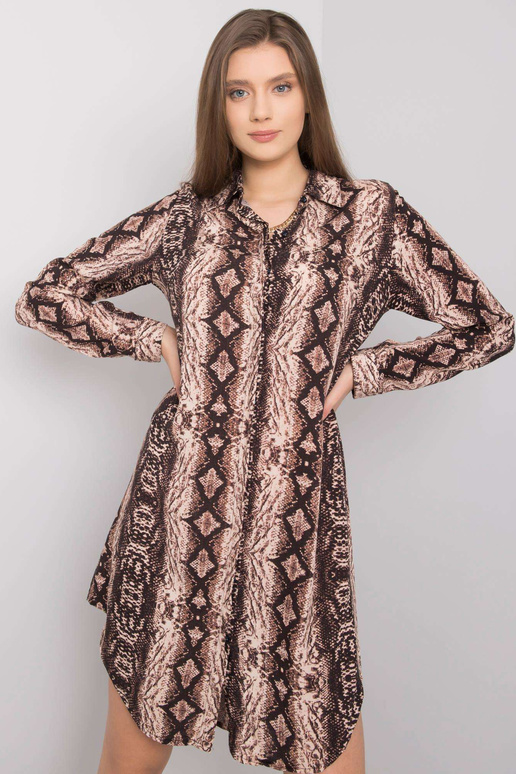 Pruun mustritega kleit Venice RUE PARIS