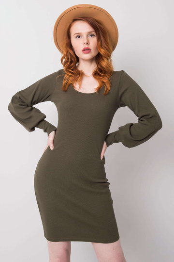 Khakivärvi puuvillane kleit...